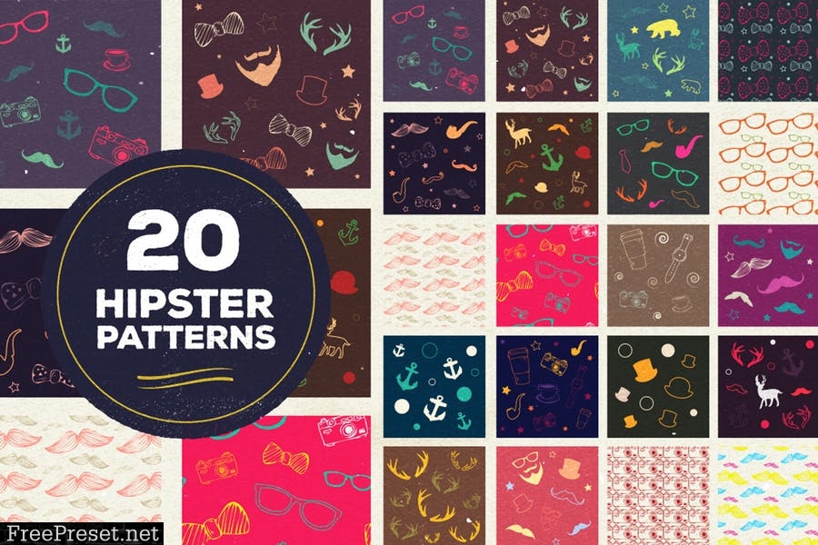 100 Vector Patterns NHNND7