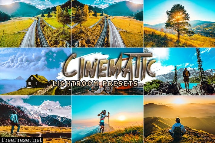 12 Cinematic Travel Presets Lightroom