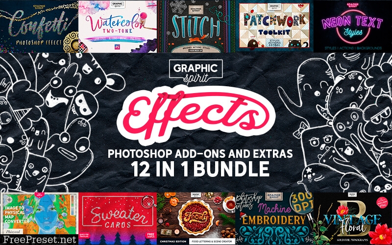 12-In-1 Photoshop Add-Ons Bundle