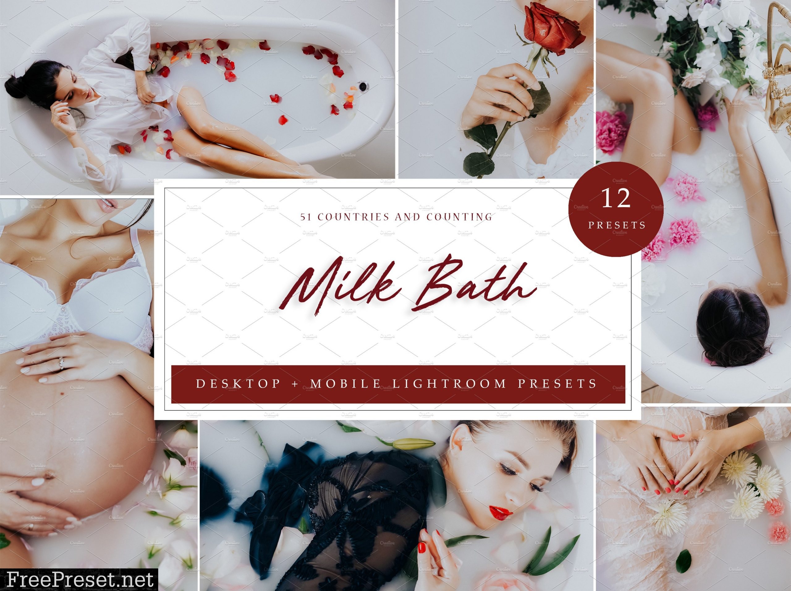 12 x Lightroom Presets, Milk Bath 5962573