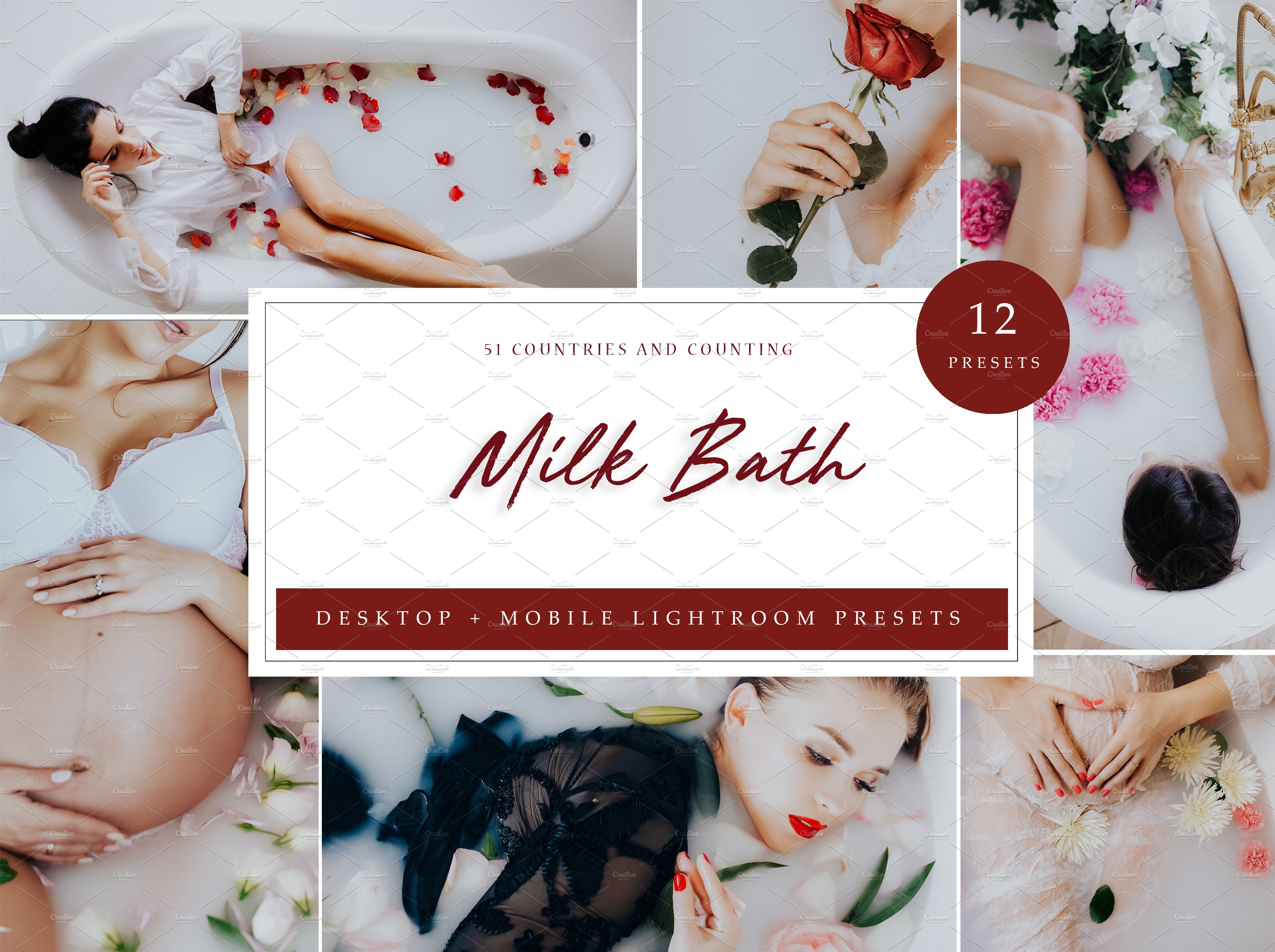 12 x Lightroom Presets, Milk Bath 5962573