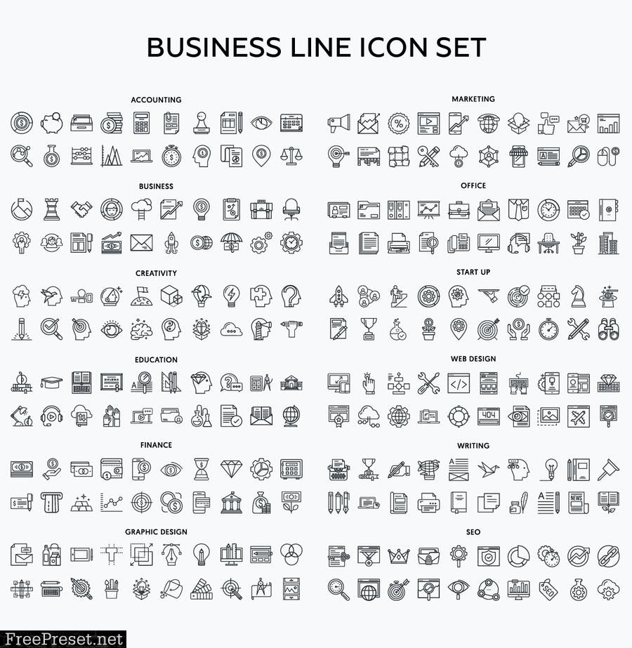 1960 Modern Flat Line Color Icons PSYZD3