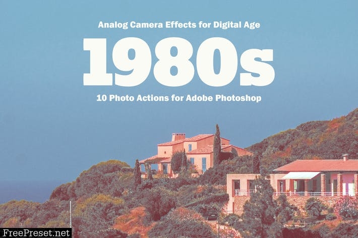 1980s Photo Actions for Adobe Photoshop