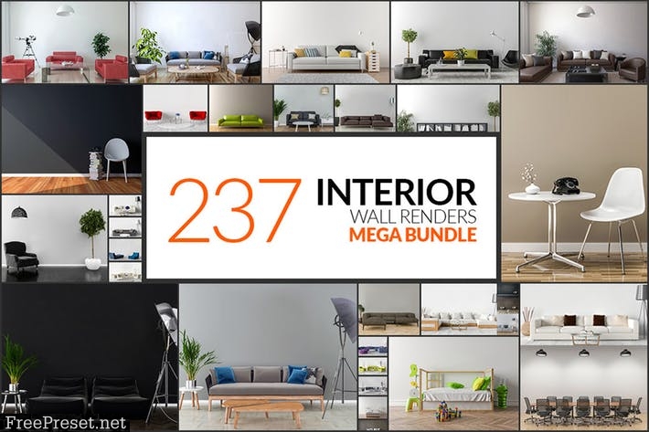 237 Interior Wall Renders - Mega Bundle B9AYXQS