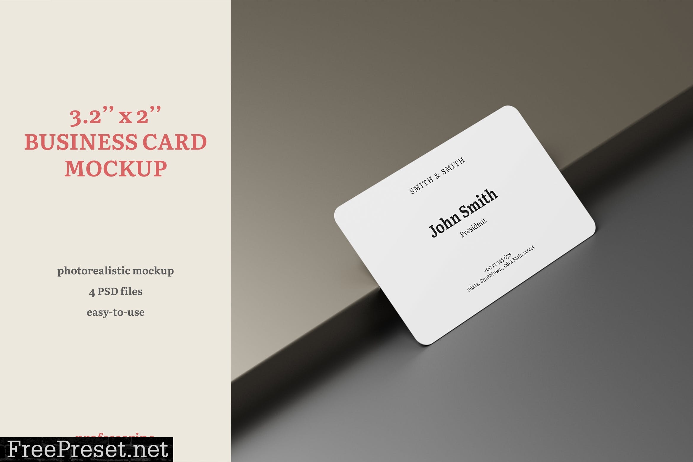 3.2x2 Business Card Mockup 5SDKAQ5