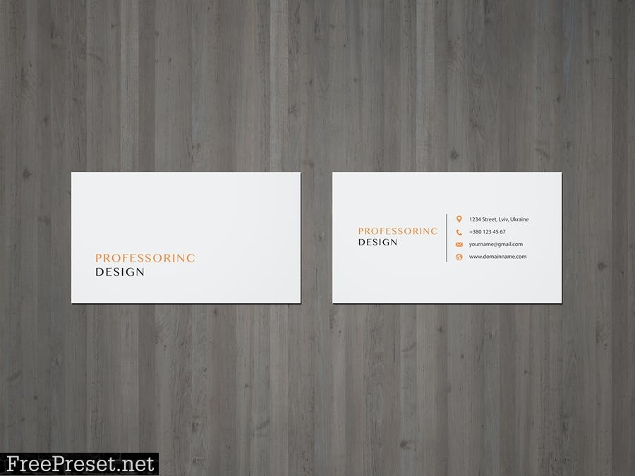 3.5x2'' Business Card Mockup AGMZ75