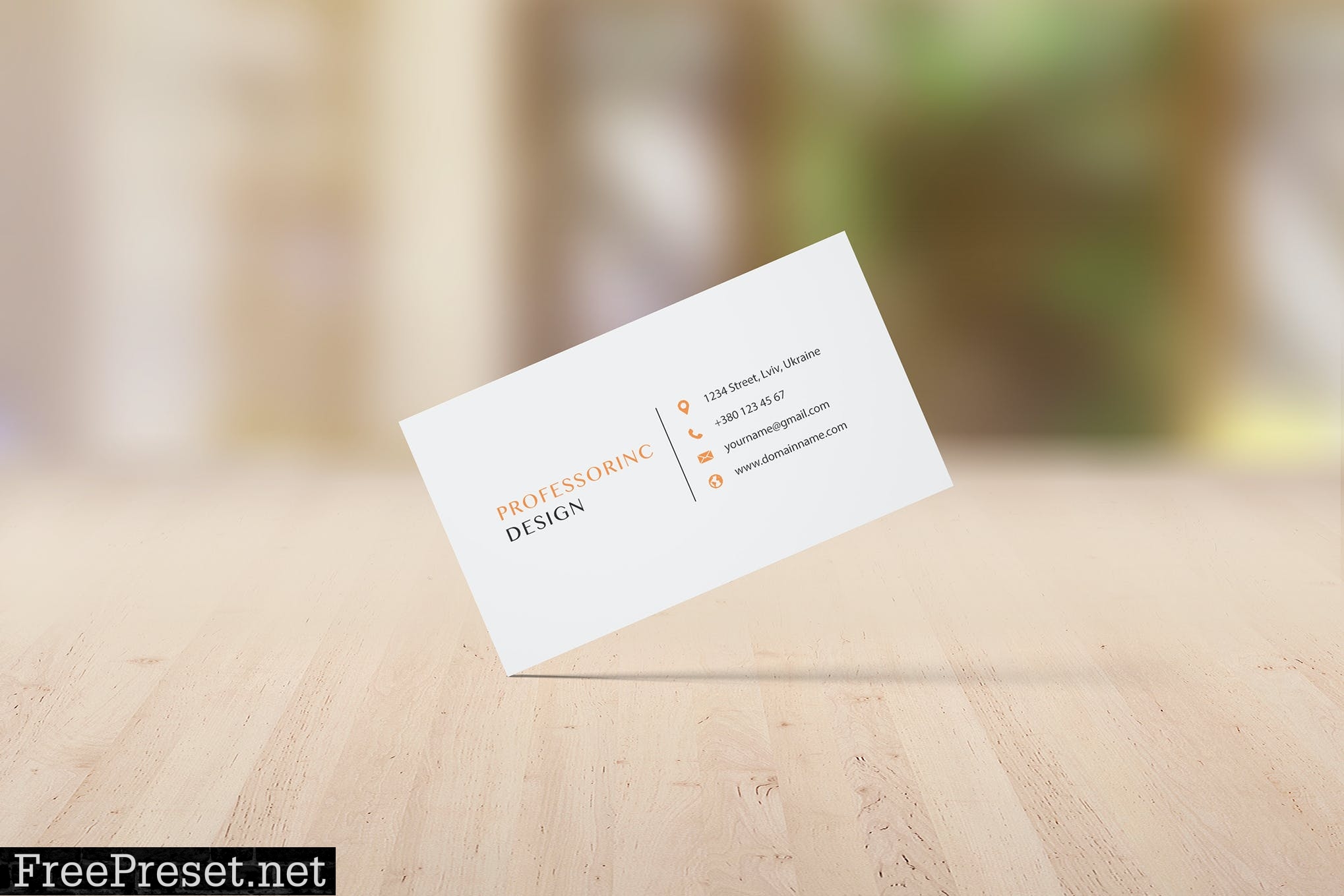 3.5x2'' Business Card Mockup AGMZ75