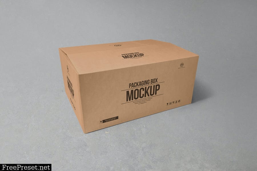 3 cardboard box mockups HR6V48