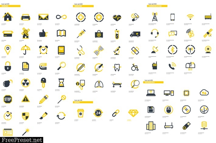 300+ Flat Icons Package K9UDZYV