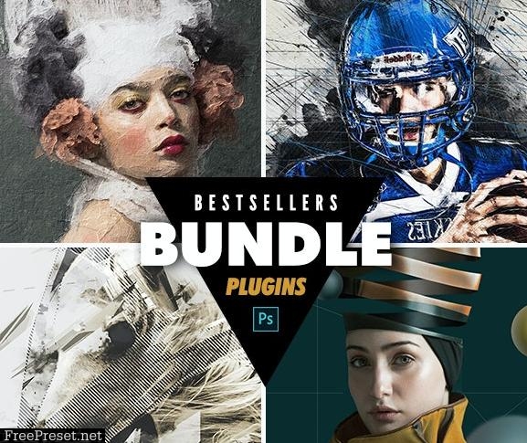 4 in 1 GM Photoshop Action Bundle 25110708