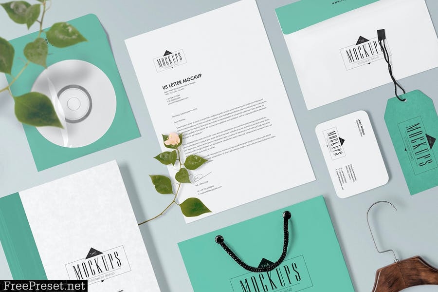 4 Stationery Mockups Scenes