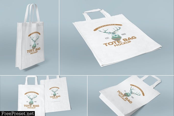 4 Tote Bag Mockups 8GPGA6