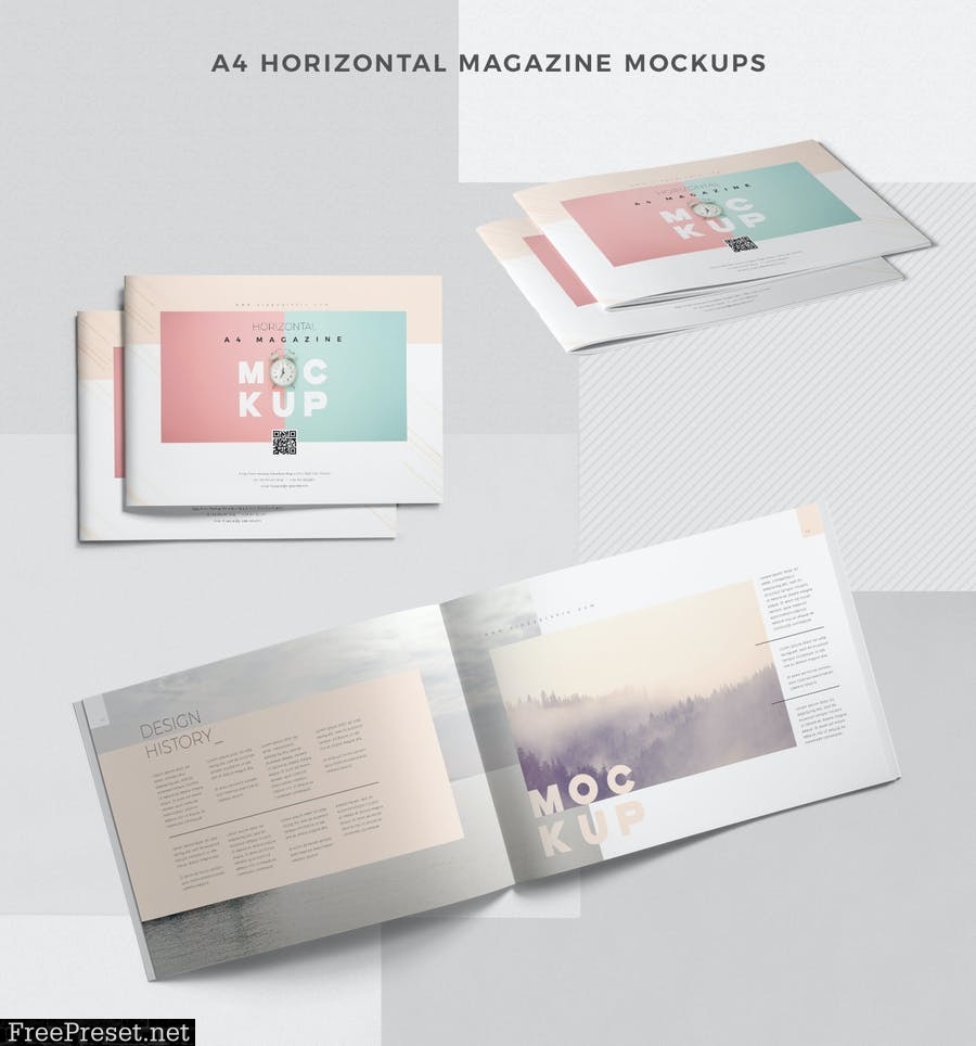 43 Magazine Mockups Bundle 5B6UB8