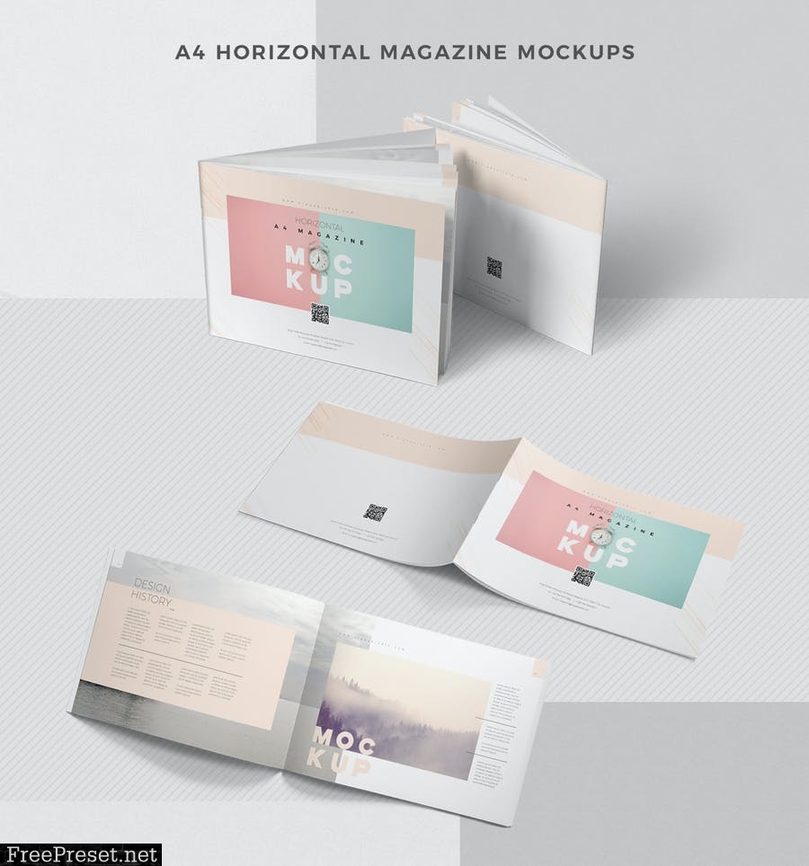 43 Magazine Mockups Bundle 5B6UB8