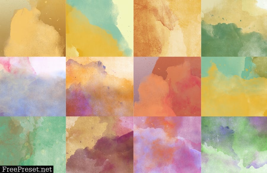 48 Watercolor Backgrounds EANZ7H
