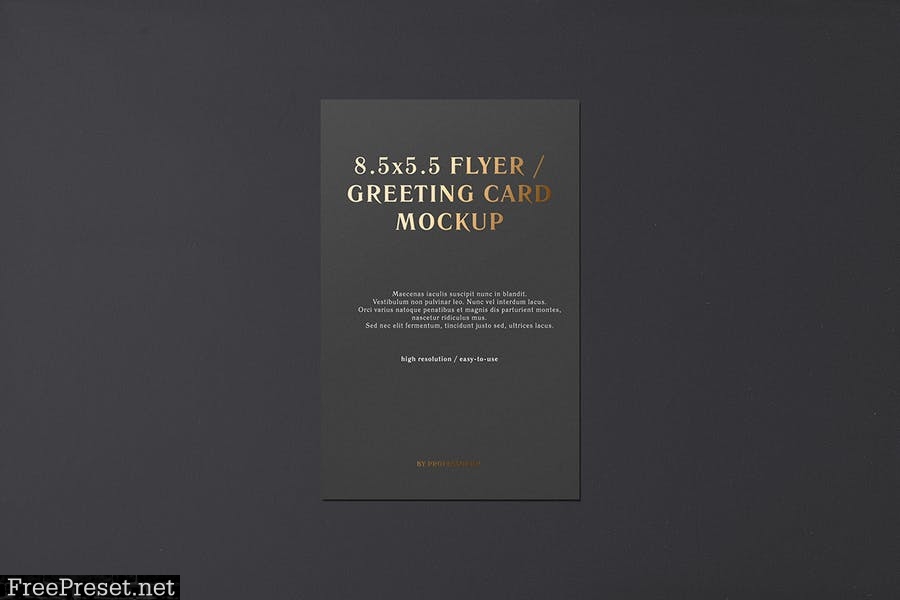 5.5x8.5 Flyer / Postcard / Greeting Card Mockup