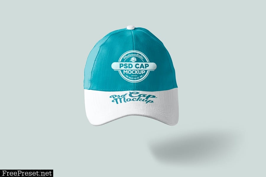 5 Baseball Cap Mockups PNVEHY