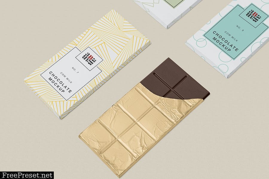 5 Cool Chocolate Bar Mockups