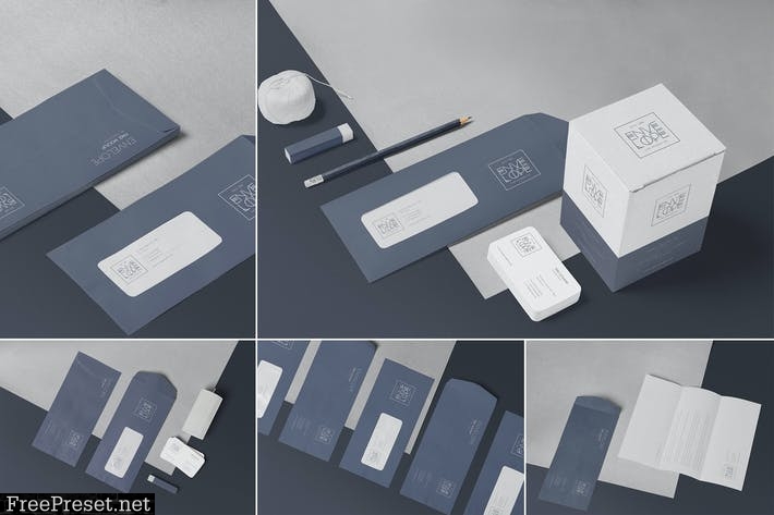 5 Envelope & Letter Mockups FPN7MR