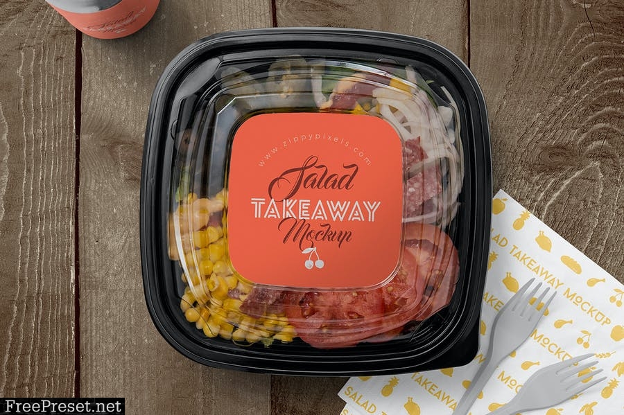 5 Food Box Branding Mockups 9R7KM5