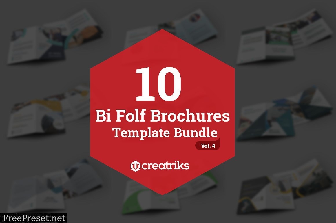 50 Bi-Fold Brochures Bundle 4268003