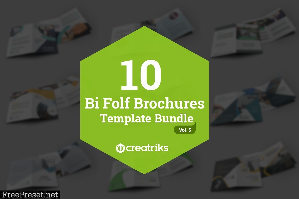 50 Bi-Fold Brochures Bundle 4268003