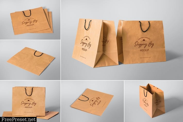 6 Appealing Shopping Bag Mockups