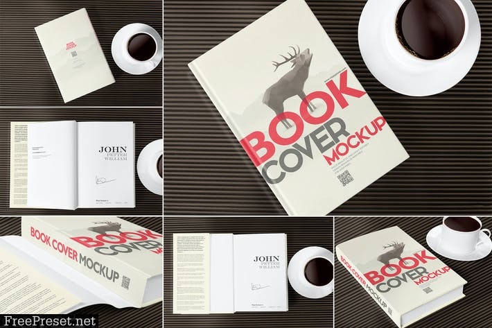 6 Book Mockups MVYHQR