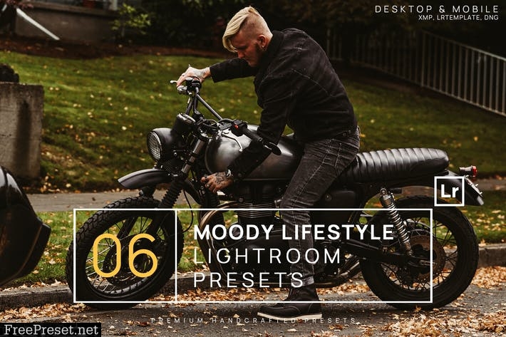 6 Moody Lifestyle Lightroom Presets + Mobile