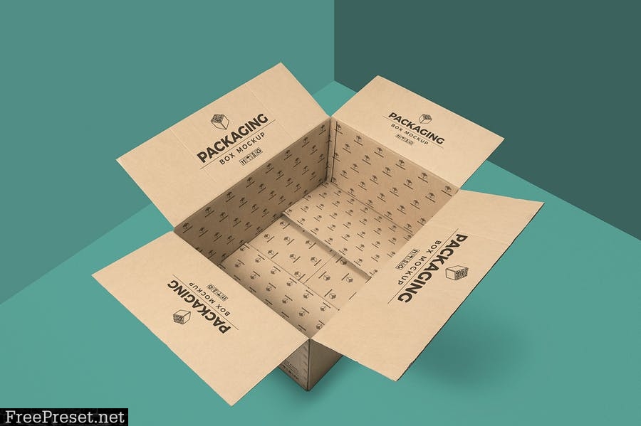 6 Packaging Box Mockups