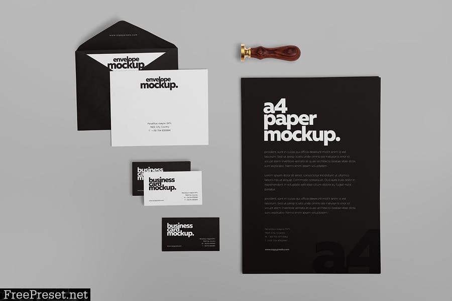 6 Stationery Design Mockups DAYG4K