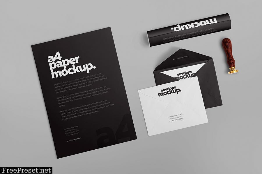 6 Stationery Design Mockups DAYG4K