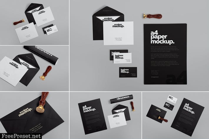 6 Stationery Design Mockups DAYG4K