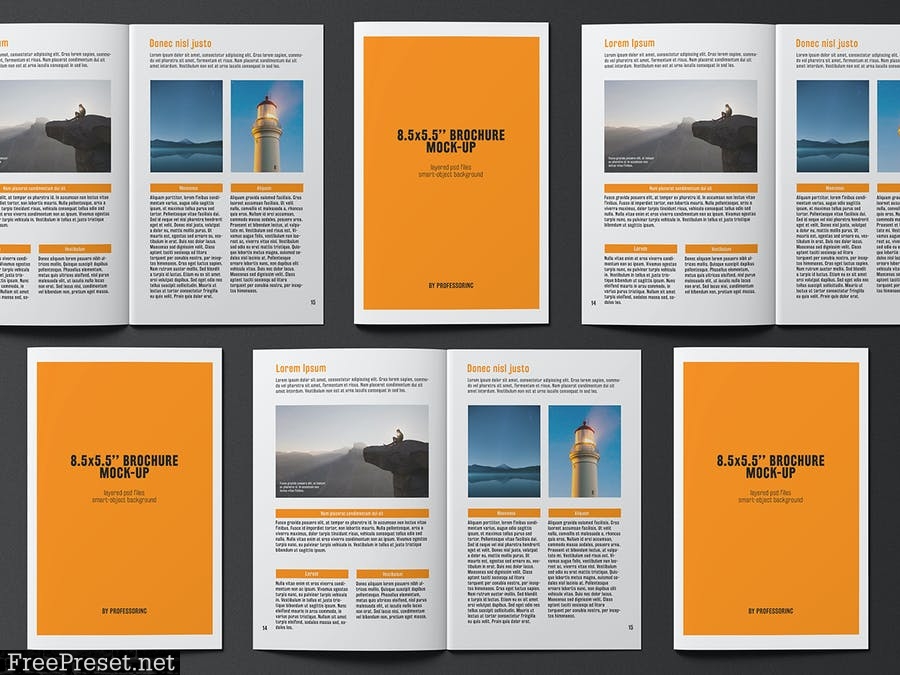 8.5x5.5 Brochure / Catalogue Mock-Up