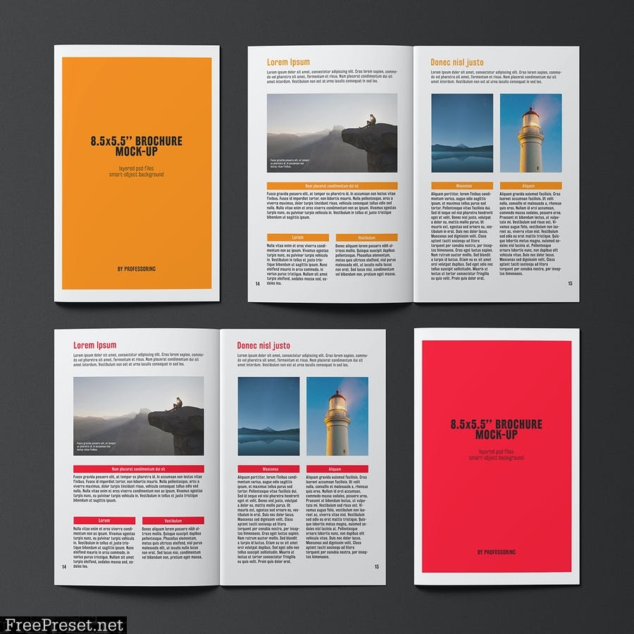 8.5x5.5 Brochure / Catalogue Mock-Up