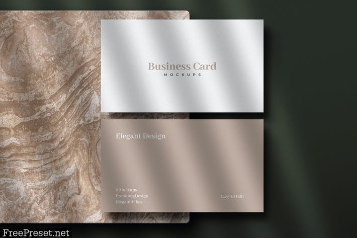 8 Premium Business Card Mockups