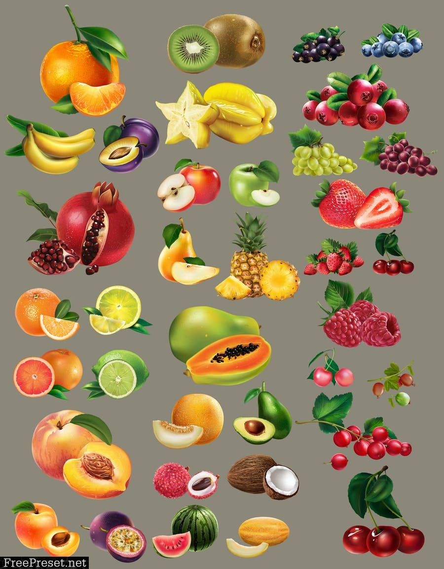 82 Fruits, Berries and Vegetables RBWTHV