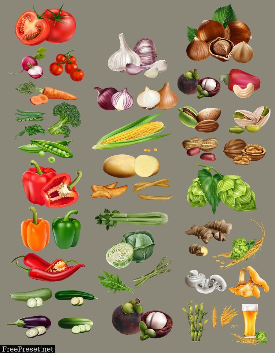 82 Fruits, Berries and Vegetables RBWTHV