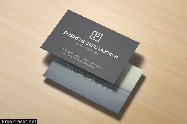 85x55 Business Card Mock-Up