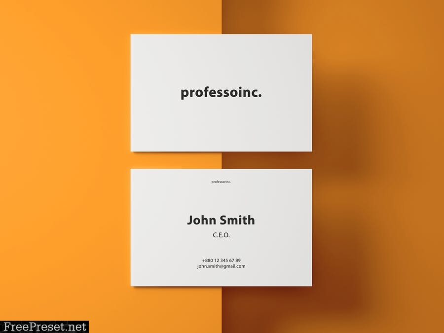 85x55 Business Card Mockup Set 2