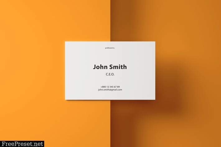 85x55 Business Card Mockup Set 2