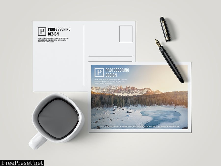 8x5.5'' Postcard / Greeting Card Mock-up