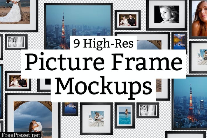 9 Picture Frame Mockups