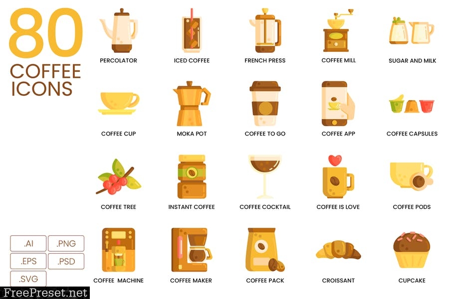 900+ Vector Icons Bundle - Caramel Series  C4NWUF