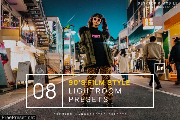 90s Film Style Lightroom Presets + Mobile