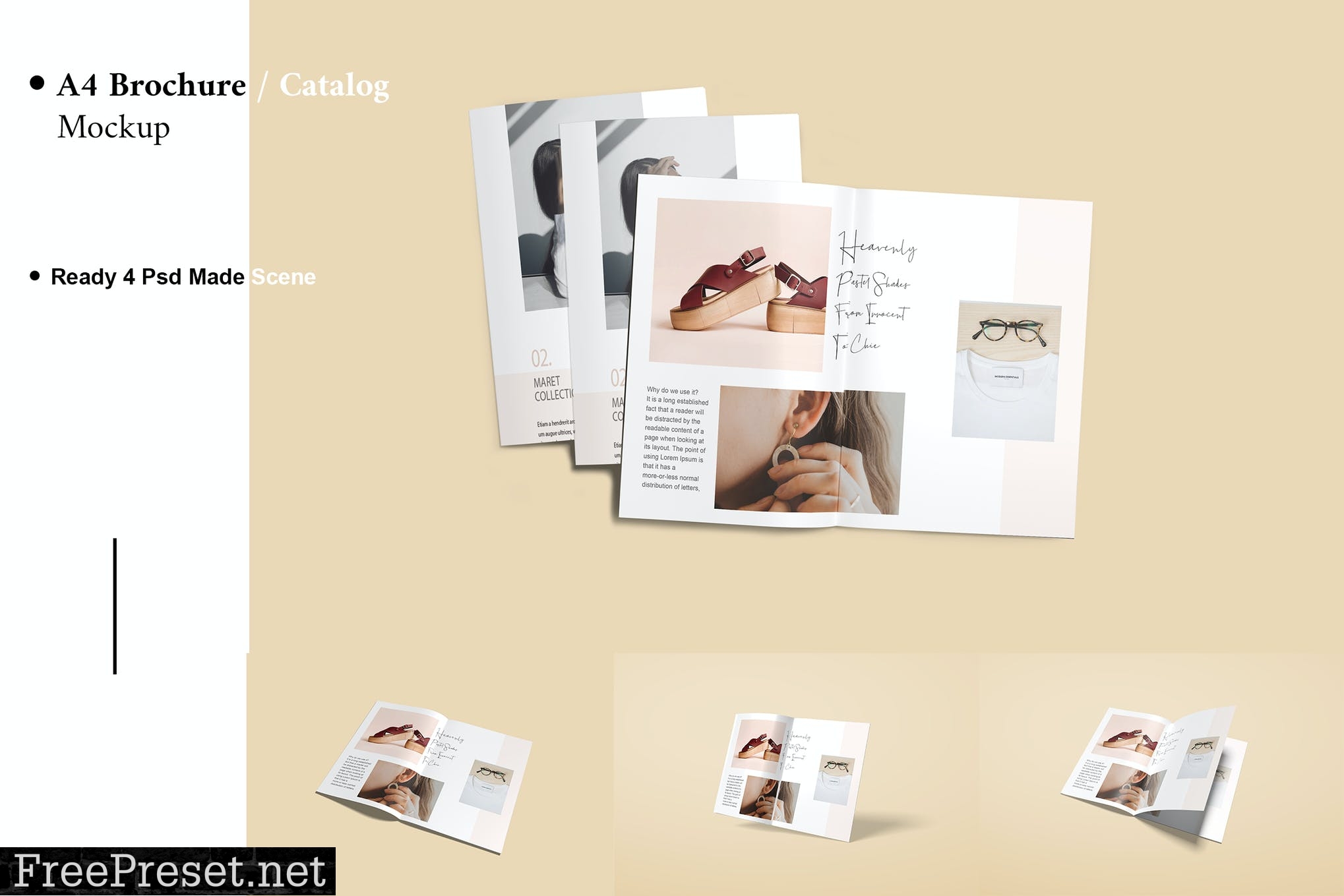 A4 Brochure / Catalog Mockup V.2 WXV7ZVN