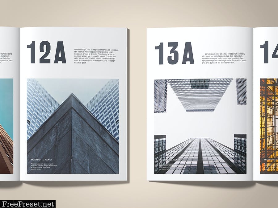 A4 Foil Stamping Magazine Mock-Up