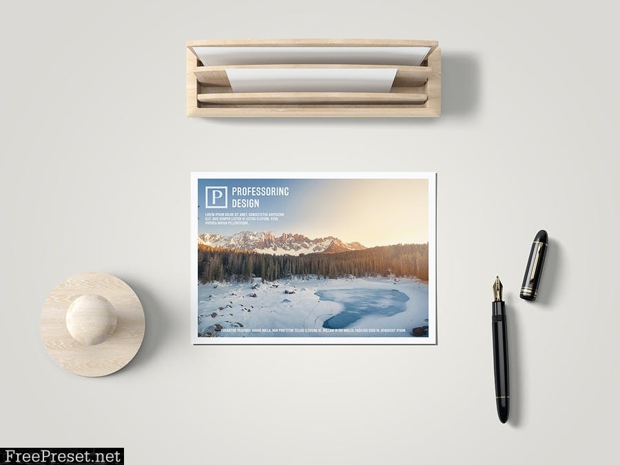 A6 Postcard / Greeting Card Mock-Up