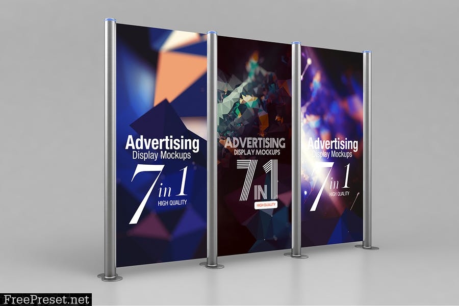 Advertising Display Mockups YA9BD3