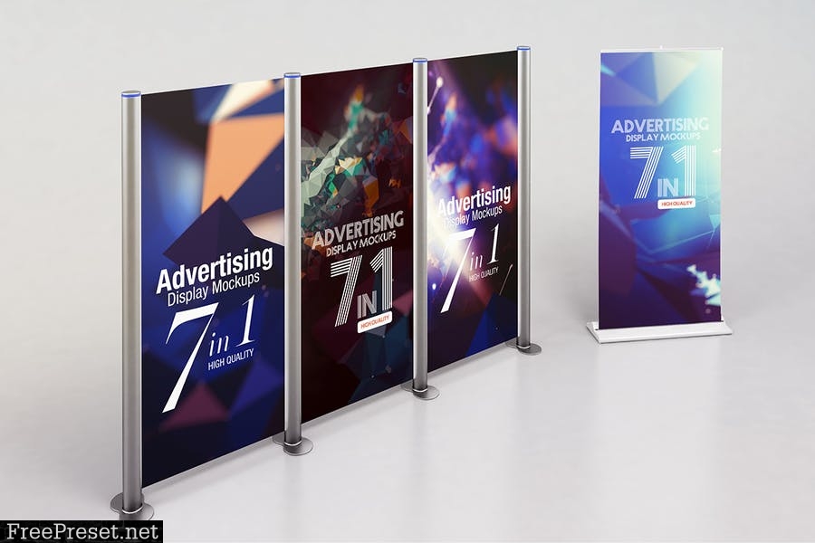 Advertising Display Mockups YA9BD3